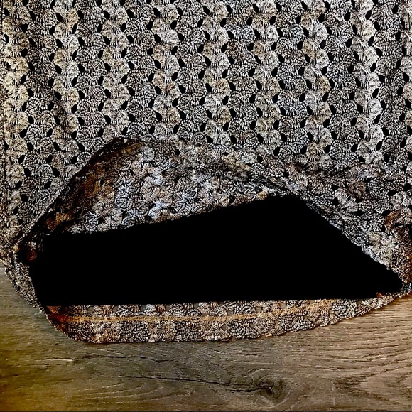 Silver & Black Skirt by Sunny Leigh - Picture 3 of 5